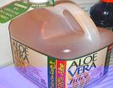 photo of a gallon of aloe juice