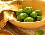 a bowl of cooked Brussel sprouts good source of digestive enzymes