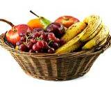 a photo of fresh fruit in a basket a natural source of folic acid