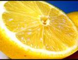 photo of a lemon half a good natural food source of Vitamin P or bioflavonoids