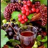 photo of grapes and a glass of wine natural source of vitamin P or bioflavonoids