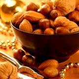 a photo of a bowl of mixed nuts a natural source of vitamin B5 Pantothernic Acid