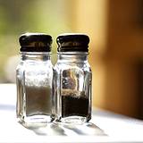 photo of salt & pepper shakers, salt contributes to circulatory system problems